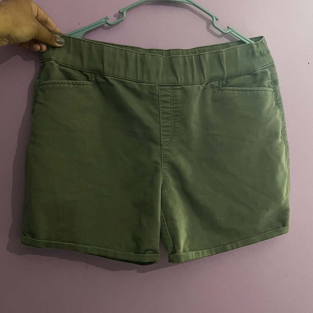 Olive Green Women's Cargo Shorts
